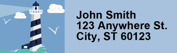 Splendid Lighthouse Address Labels | LRRSCE-001