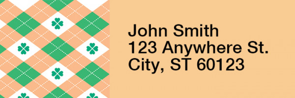 Clover Kilts Rectangle Address Labels | LRRTVL-19