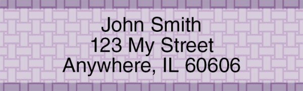 Purple Safety Address Labels | LRVAL-27