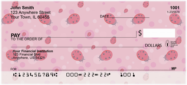 Ladybugs on Parade Personal Checks | NAT-79