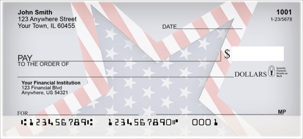 Celebrate Stars and Stripes Personal Checks | PAT-38