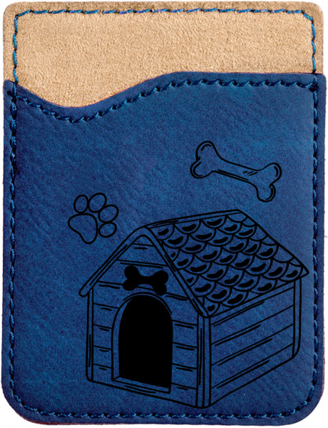 Home Sweet Bone Engraved Leather Phone Wallet | PLE-00006