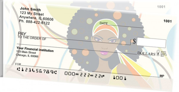 African Beauty Side Tear Personal Checks | STAFR-16