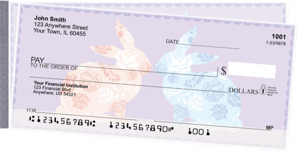 Blooms and Bunnies Side Tear Checks | STANI-021