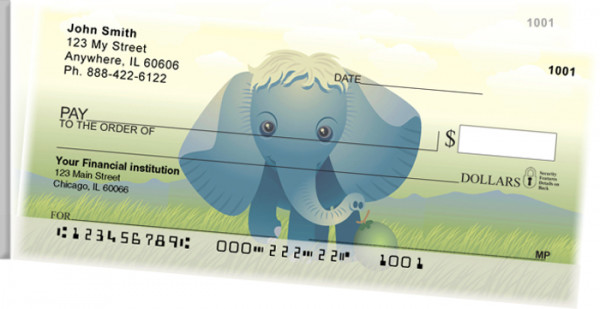 Baby Animals Side Tear Personal Checks | STANK-73