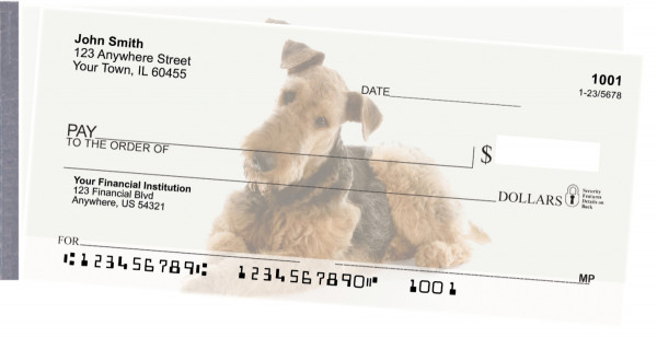 Airedale Terrier Side Tear Checks | STDOG-89