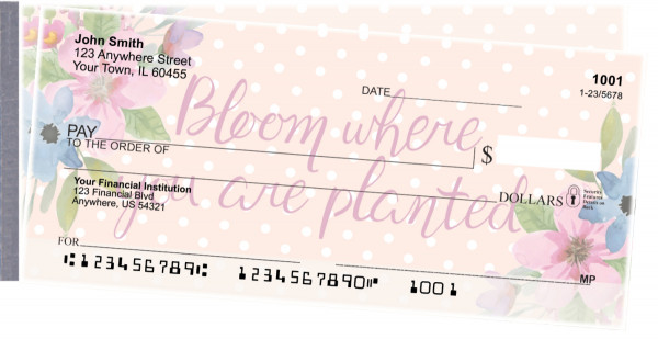 Happiness Blooms From Within Side Tear Checks | STFLO-010