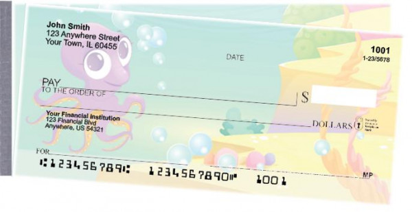 Cute Marine Life Side Tear Checks | STGEP-96