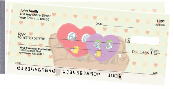 Feelin' the Love Side Tear Personal Checks | STLOV-19