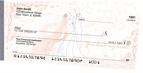 Everlasting Love Side Tear Personal Checks | STLOV-28