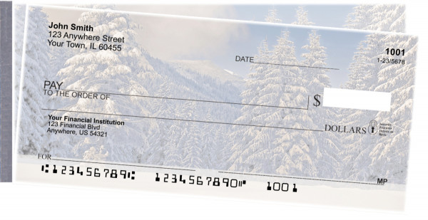 Snowy Woodland Side Tear Checks | STNAT-86
