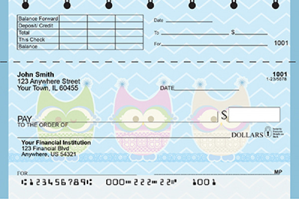 Give a Hoot Top Stub Checks | TSANI-003