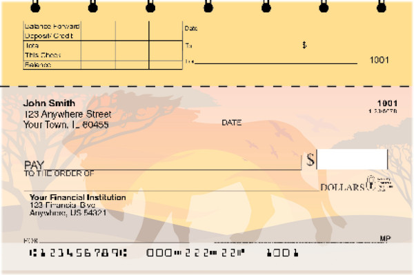 Safari Sunrise Top Stub Checks | TSANI-019