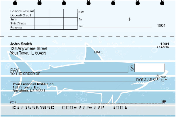 Silhouette Sharks Top Stub Checks | TSANI-025