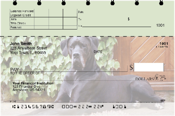 Great Danes Top Stub Checks | TSDOG-17