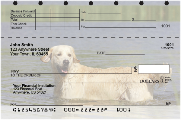 Golden Retriever Top Stub Checks | TSDOG-39