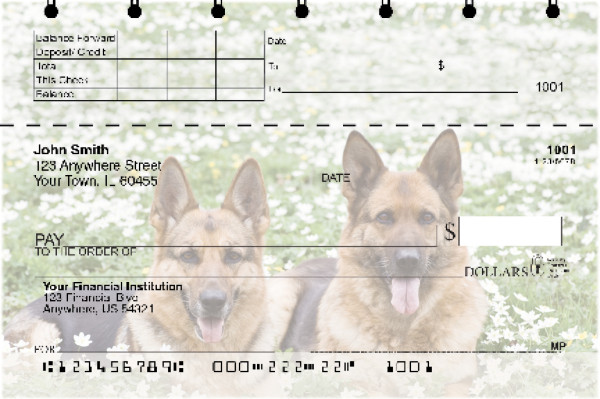 German Shepherd Top Stub Checks | TSDOG-44
