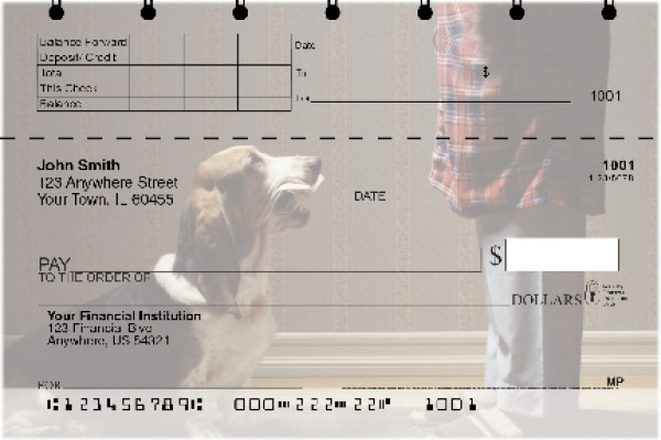 Basset Hound Top Stub Checks | TSDOG-71