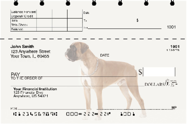 Boxer Top Stub Checks | TSDOG-95