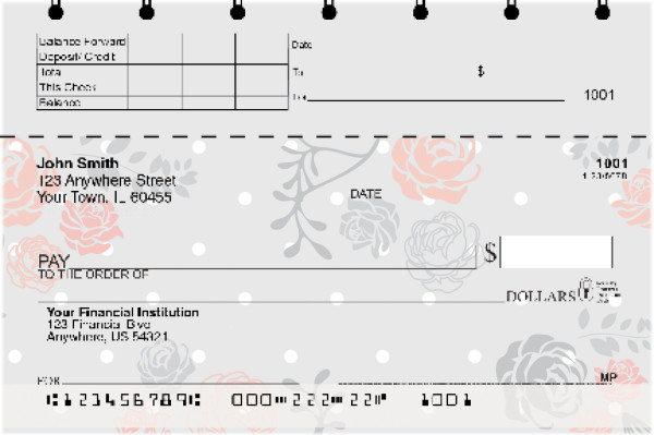 Floral Patterns Top Stub Checks | TSFLO-007