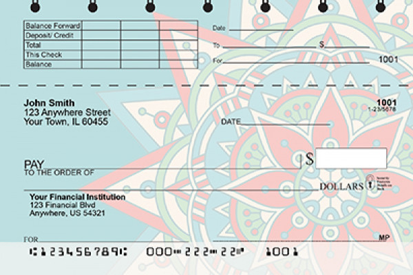Mandala Top Stub Checks | TSFLO-99