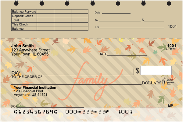Thankful Blessings Top Stub Checks | TSFUN-014