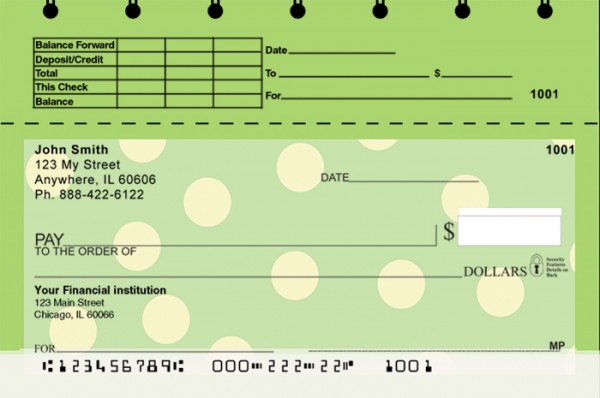 Dots Top Stub Checks | TSGEO-01