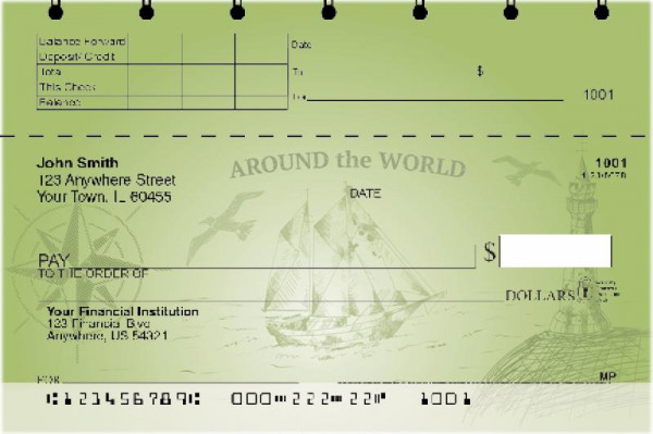 Sail to Paradise Top Stub Personal Checks | TSGEP-90