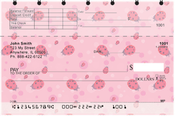 Ladybugs on Parade Top Stub Checks | TSNAT-79