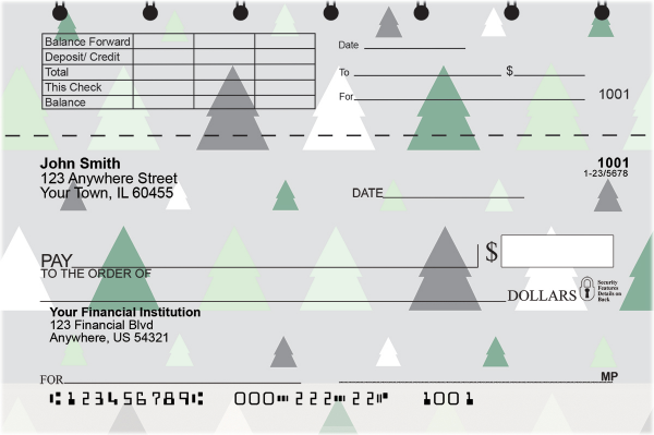 Peaceful Pines Top Stub Checks | TSNAT-84