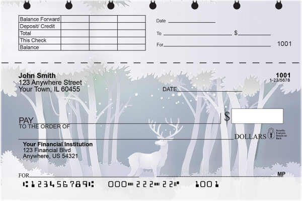Silent Snowscapes Top Stub Checks | TSNAT-85