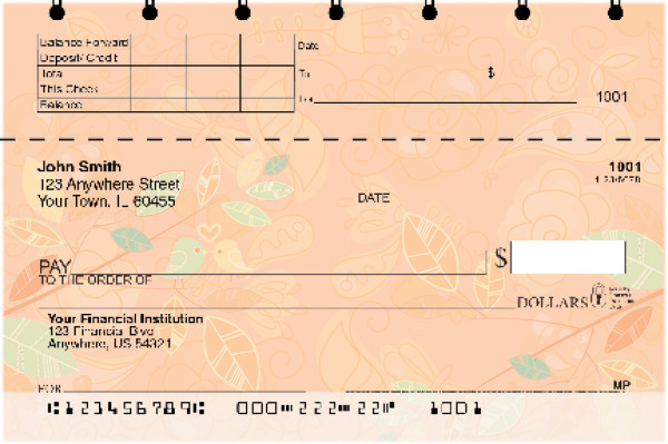 Beaks and Branches Top Stub Checks | TSNAT-87