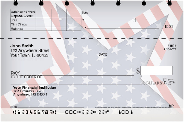 Celebrate Stars and Stripes Top Stub Checks | TSPAT-38