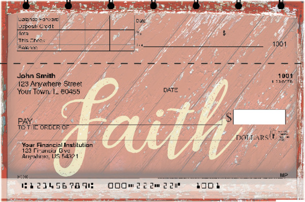 Rustic Blessings Top Stub Checks | TSREL-52