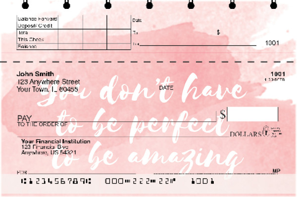 Believe in Yourself Top Stub Checks | TSREL-54