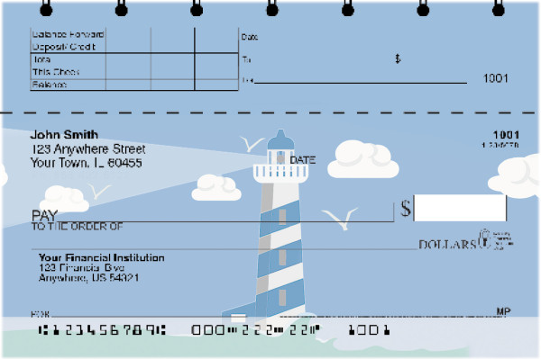 Splendid Lighthouse Top Stub Checks | TSSCE-001