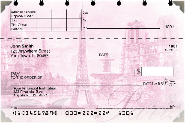 Bonjour Paris Top Stub Checks | TSSCE-002