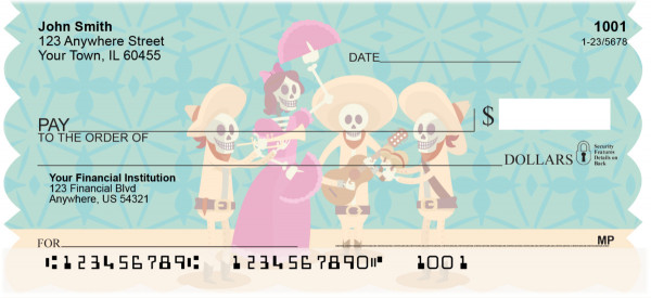Dia de los Muertos Personal Checks | TVL-23